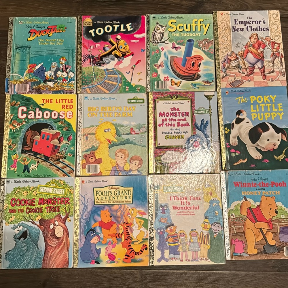 Vintage Golden books. Lot #7, 20 books.